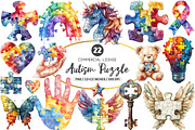 Autism Puzzle PNG, an Illustration by SinaCreation (Thumbnail 1 of 5)