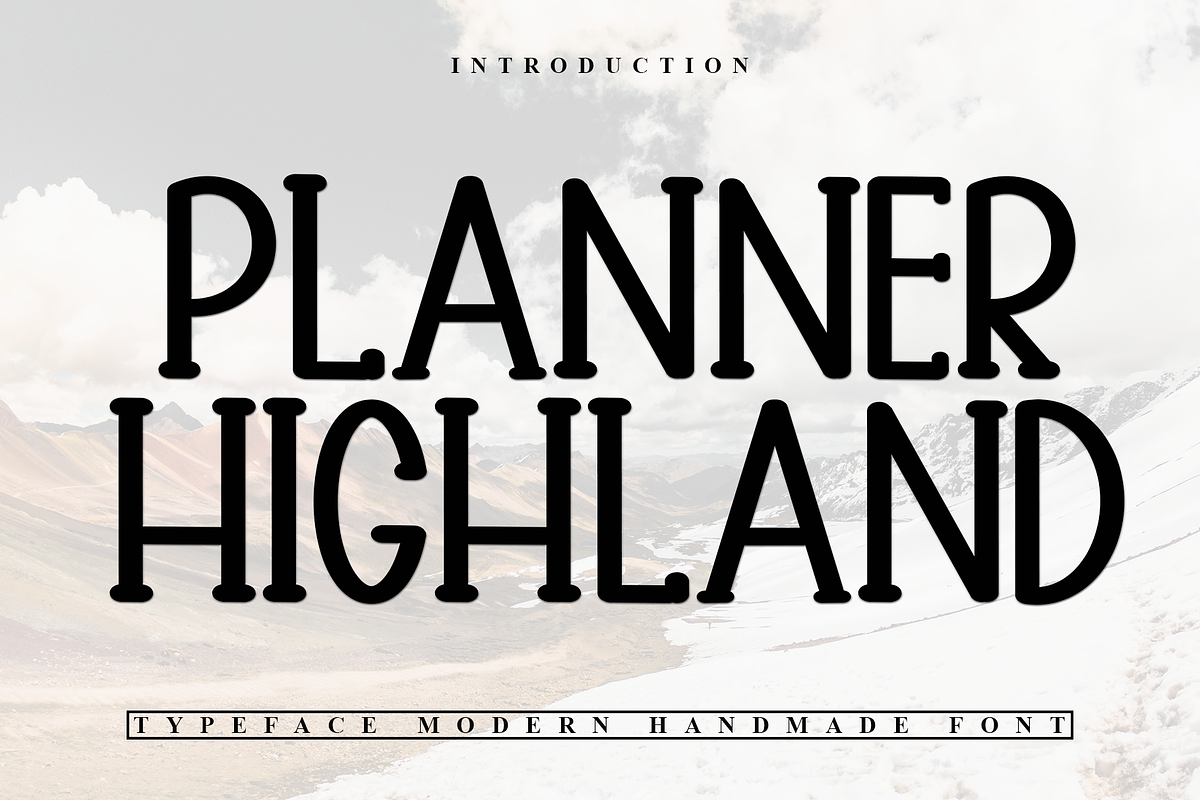 Planner Highland, a Serif Font by InermediaSTUDIO (Photo 1 of 7)