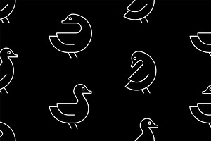 Duck Logo Pattern