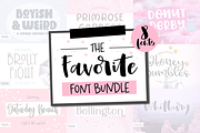 Favorite Font Bundle, 8 fonts, a Script Font by Rachel White Art (Thumbnail 1 of 17)