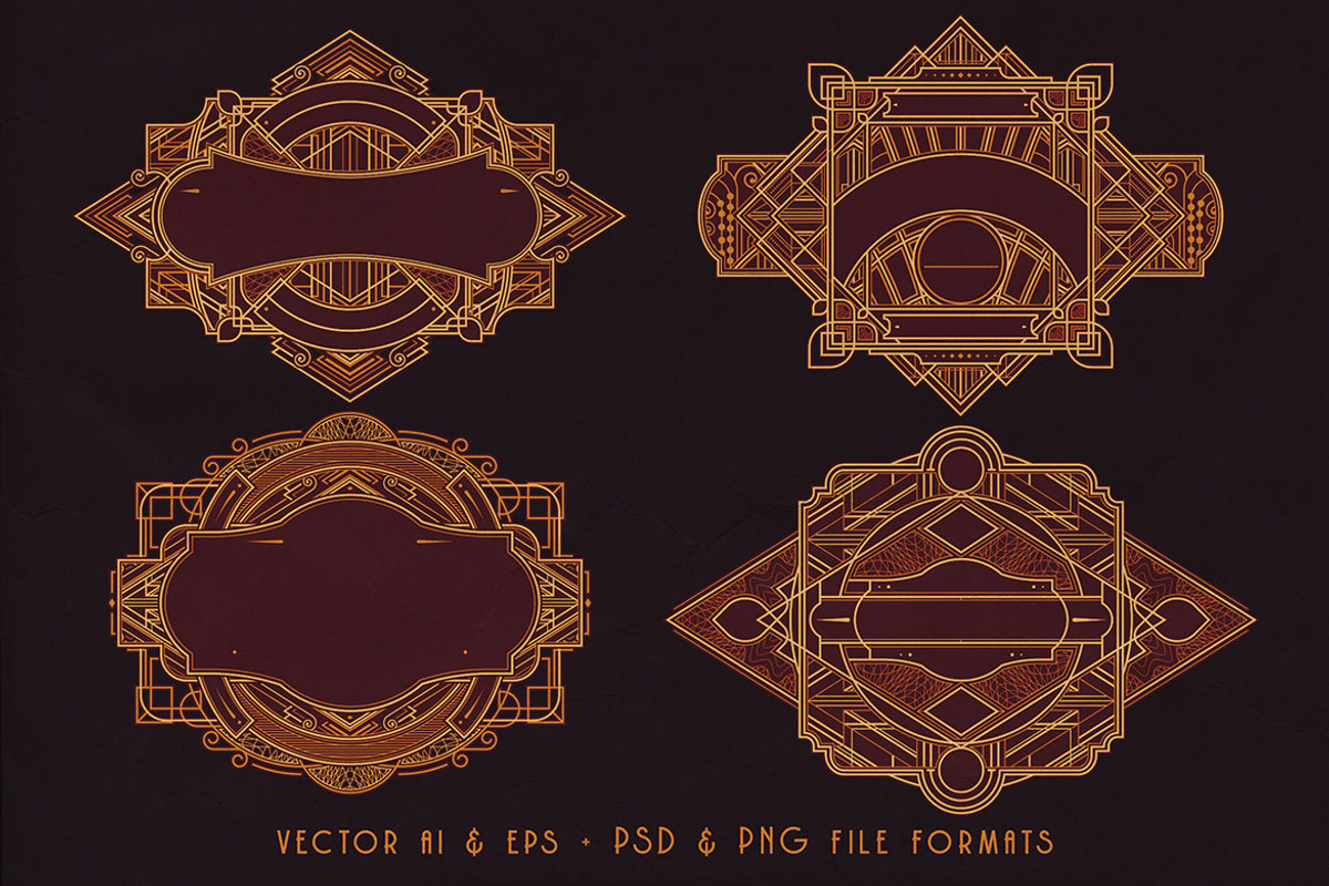 SALE Art Deco Toolkit, a Background Graphic by Cruzine (Photo 58 of 111)