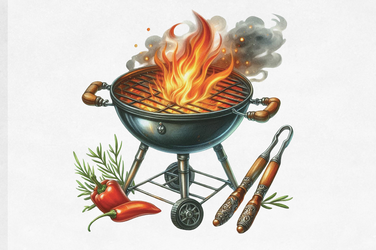 Summer BBQ Party Sublimation Clipart, an Illustration by Designking (Photo 2 of 4)