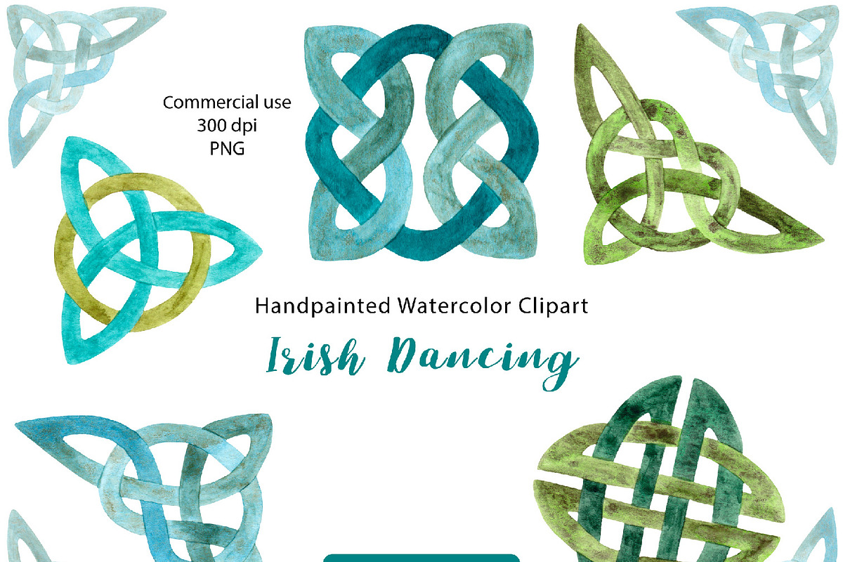 Irish Dancing Watercolor Graphics, an Illustration by LittleAcornGraphics (Photo 3 of 9)