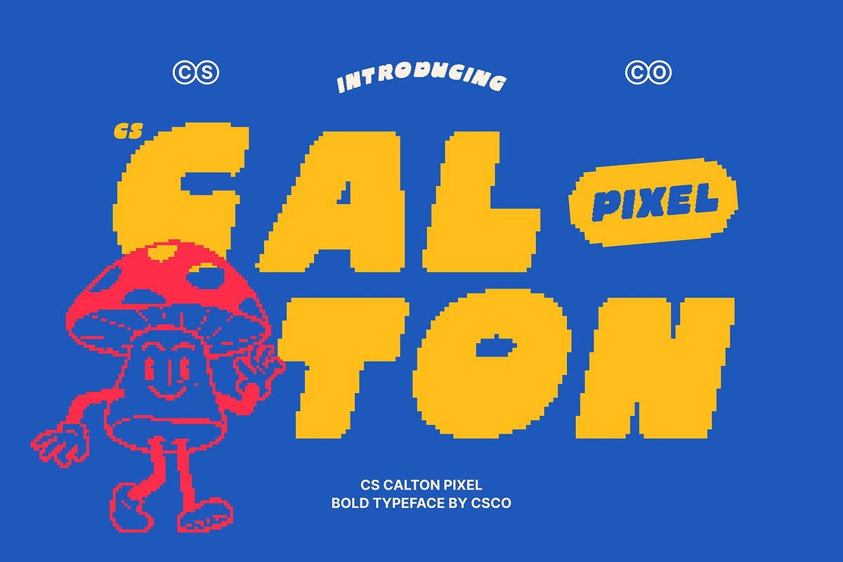 CS Calton Pixel, a Sans Serif Font by Craft Supply Co. (Photo 1 of 8)