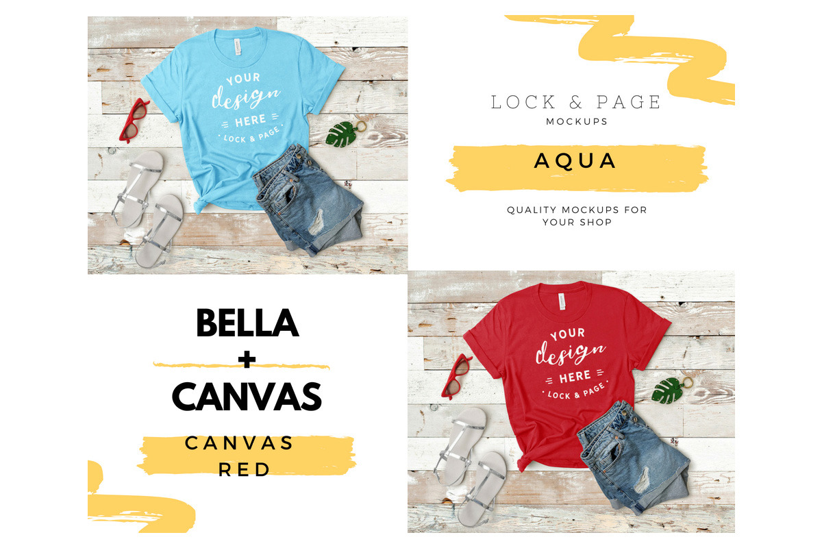 Bella Canvas 3001 Mega Bundle Mockup, a Shirt Mockup by lock and page (Photo 40 of 84)