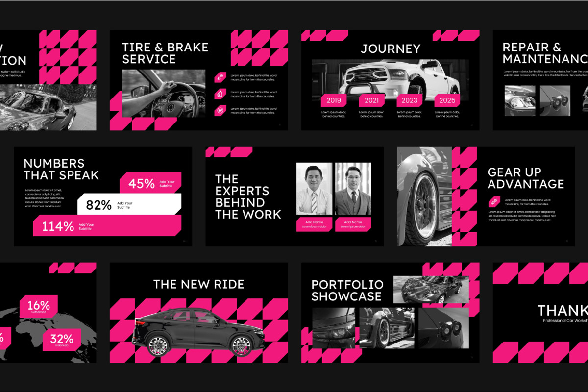 Autocraft Car Workshop Keynote, a Presentation Template by Loin Studio (Photo 4 of 4)