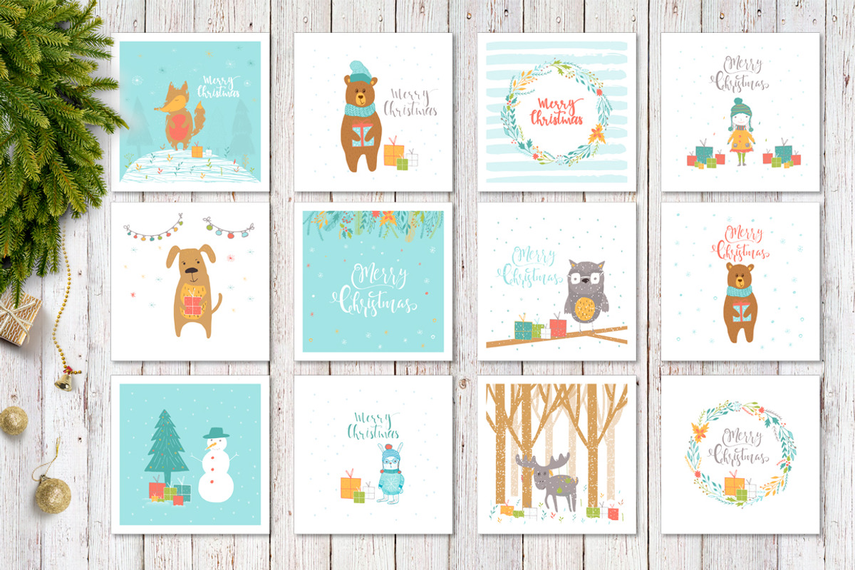 Very Christmas Animals, an Animal Illustration by UTM Studio (Photo 3 of 9)