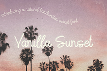 Vanilla Sunset Font