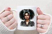 Black Girl Afro Kids Clipart Bundle, an Illustration by Sublimation Artist (Thumbnail 5 of 6)