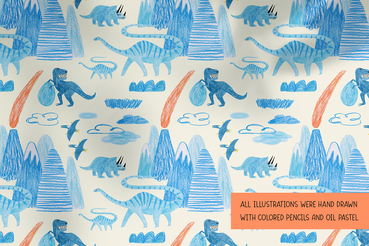 Dinosaurs. For kids small and big., an Animal Illustration by Annakniaz (Photo 6 of 13)