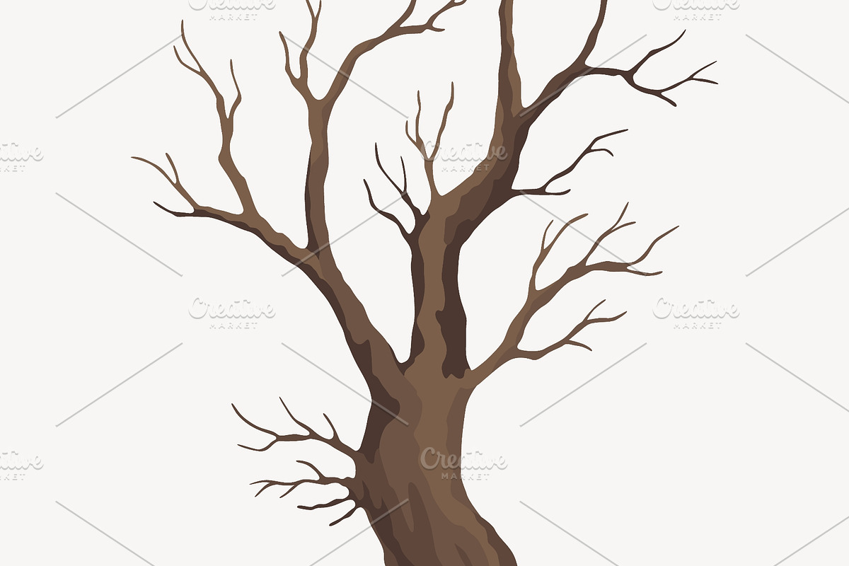 Old dead tree. Hand draw, an Animal Illustration by Things for designers (Photo 2 of 3)