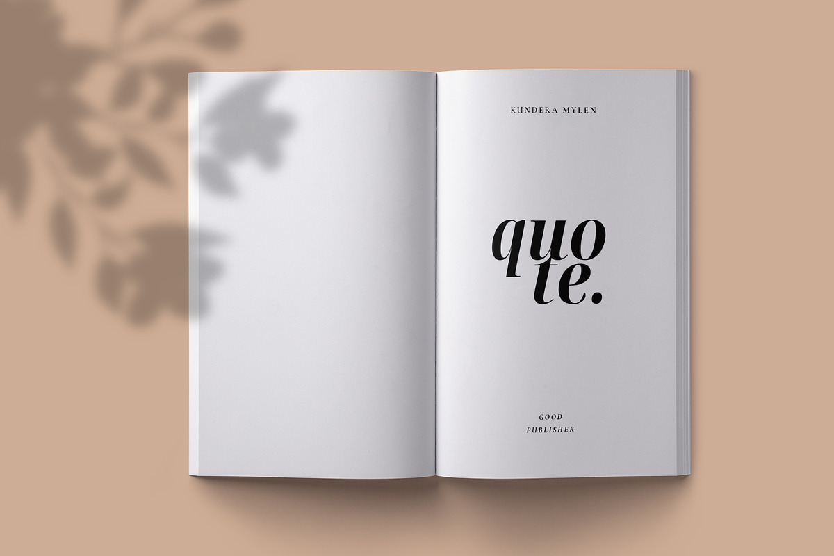Quote Pocketbook Template, a Stationery Template by Meknya (Photo 1 of 13)