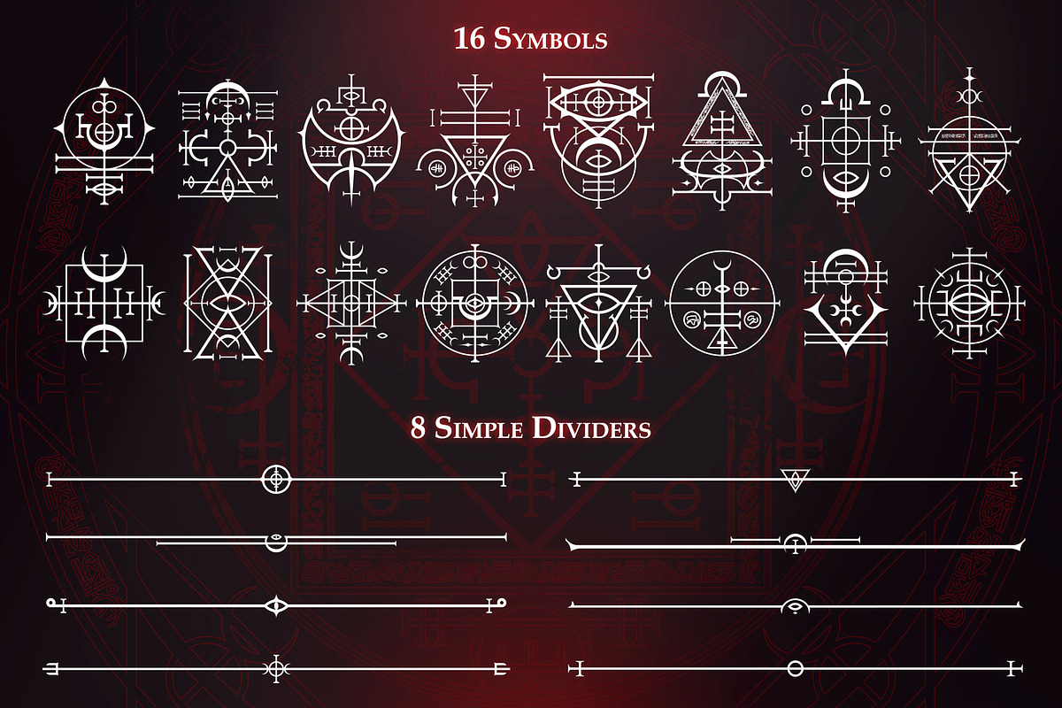 Dark Alchemy UI Set, an Object Illustration by Olga Ryzychenko (Photo 9 of 10)