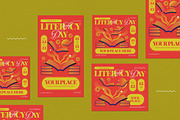 Red Y2k Evolution Literacy Flyer Set, a Flyer Template by graphicook (Thumbnail 4 of 4)