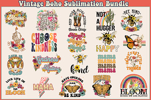 Retro Boho Sublimation Bundle