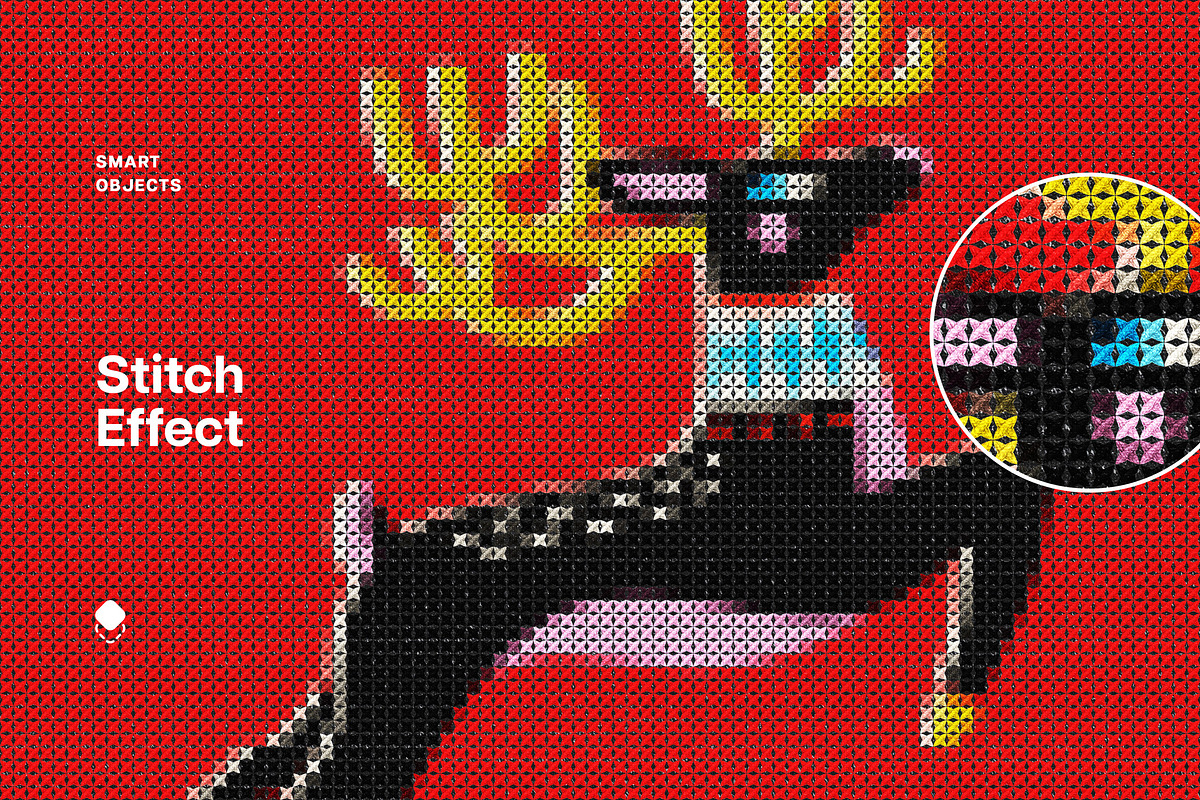 Embroidery Stitch Effect, a Layer Style Add-On by Design Squad (Photo 1 of 5)