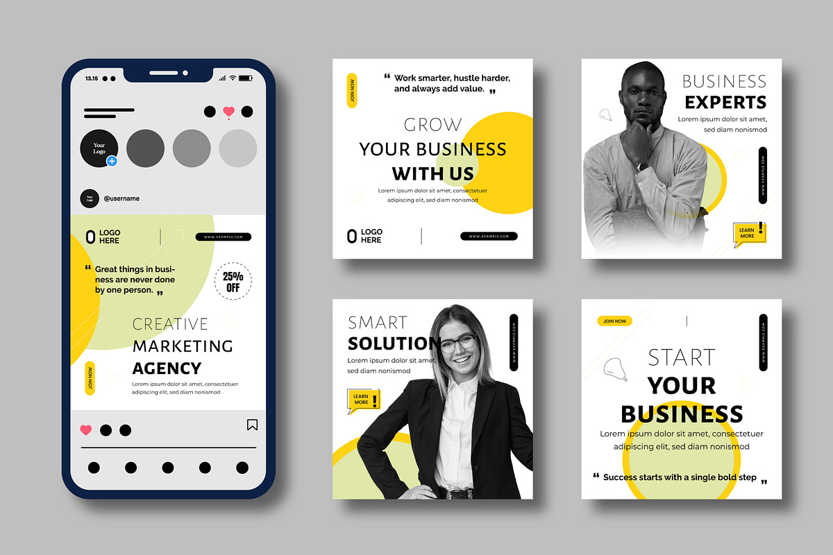 Modern Business Marketing Post Pack preview 2