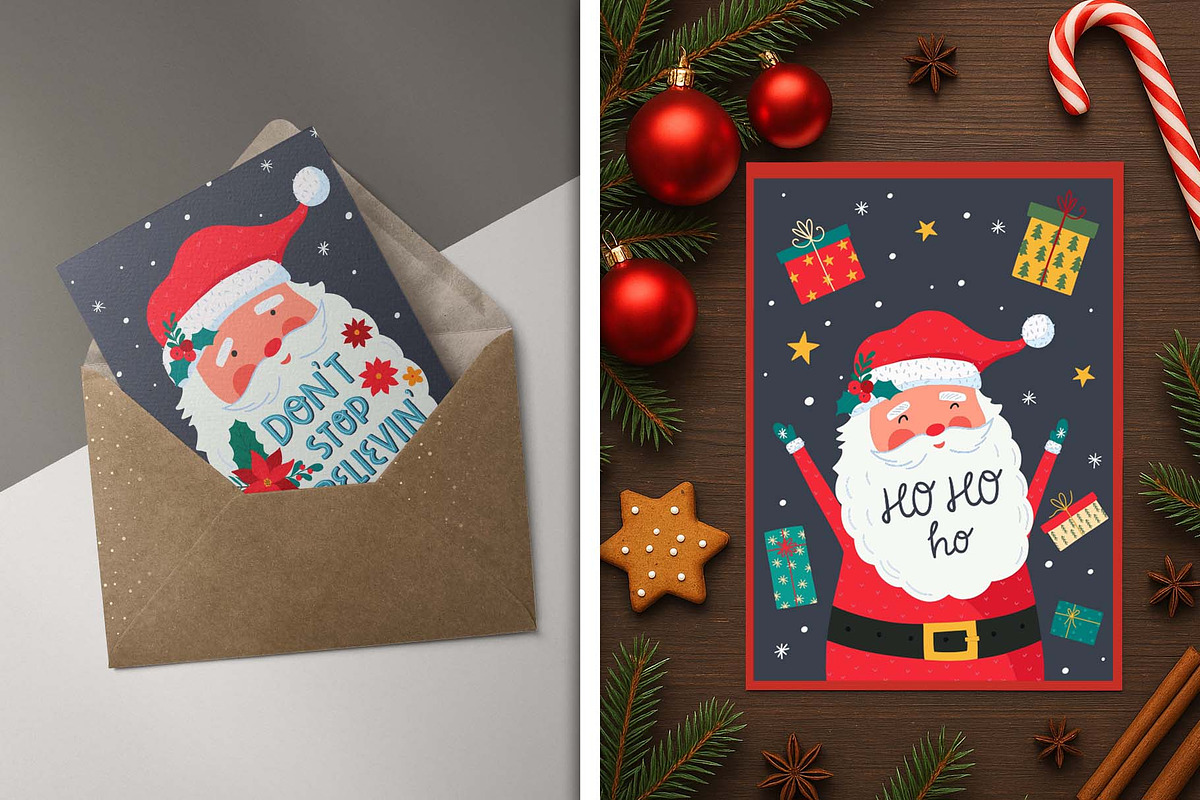 Christmas Greeting Card Set, a Decorative Illustration by Irina Ostapenko (Photo 3 of 4)