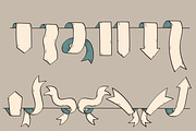 Ribbon sketch retro style, an Object Graphic by Smiley Creative (Thumbnail 4 of 4)