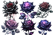 Dark Gothic Roses clipart, an Illustration by Designworld (Thumbnail 6 of 6)