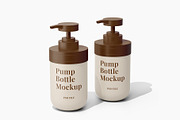 Pump Bottle Mockup, a Cups & Container Mockup by Akebareee (Thumbnail 1 of 3)