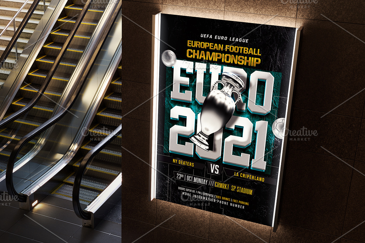 Euro Cup Soccer Flyer, a Flyer Template by Basez Flyers (Photo 2 of 2)