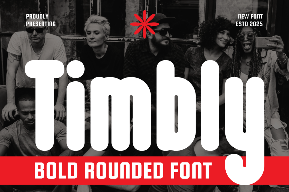 Timbly Playful Rounded Display Font, a Font by PutraCetol Studio