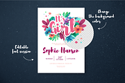 Baby Girl Shower Invitation, an Invitation Template by Uniyok (Thumbnail 2 of 3)