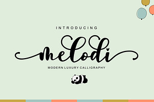 Melodi - Modern Script Calligraphy