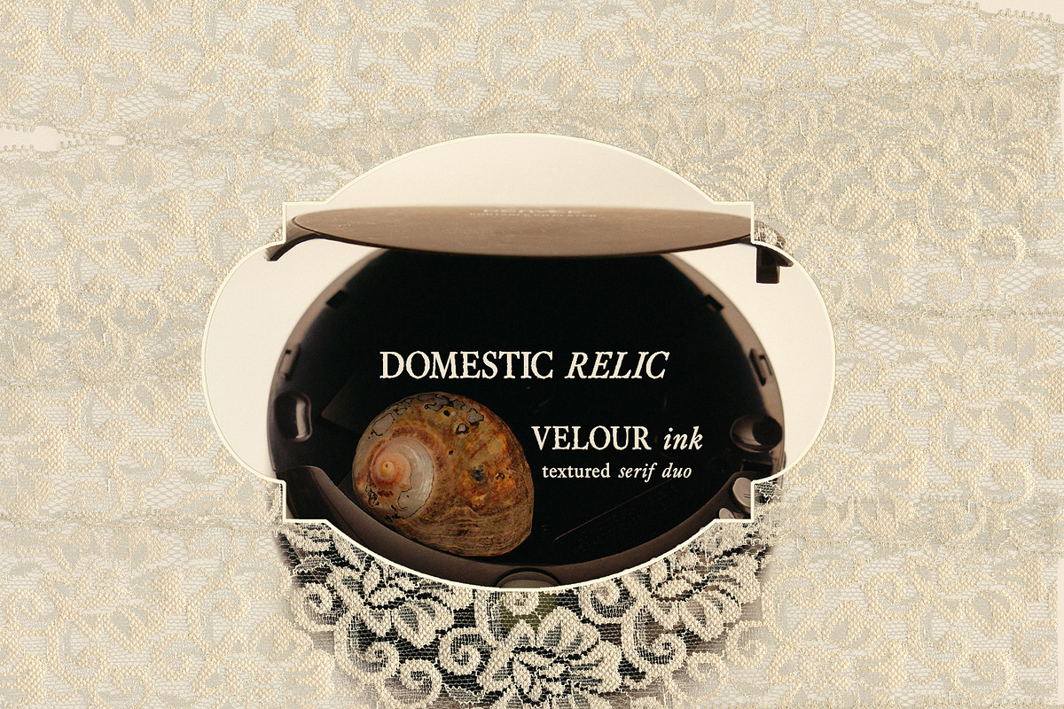 Velour Ink Textured Serif Duo, a Serif Font by Mneme (Photo 9 of 9)