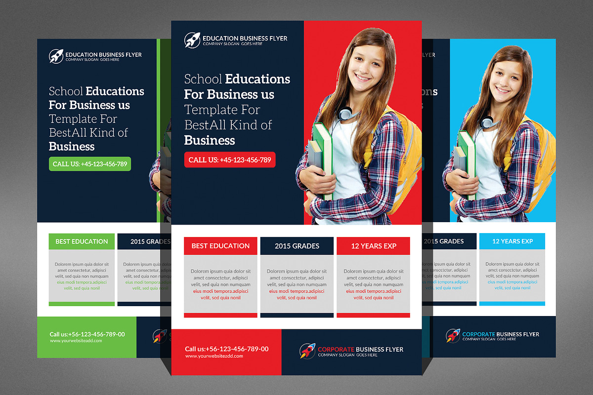 11 Education Flyer Bundle, a Flyer Template by Graphic Templates (Photo 11 of 12)