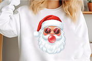 Santa Blowing Bubble Christmas PNG, an Illustration by Craft Nest (Thumbnail 3 of 6)