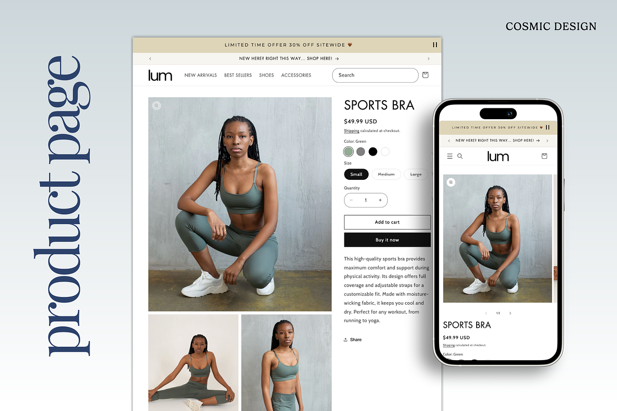 Lum Boutique Shopify Theme Website, a Shopify Template by Cosmic Design (Photo 6 of 9)