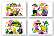10 Mushrooms Vector Illustration, a Food Illustration by denayunebgt (Thumbnail 4 of 4)