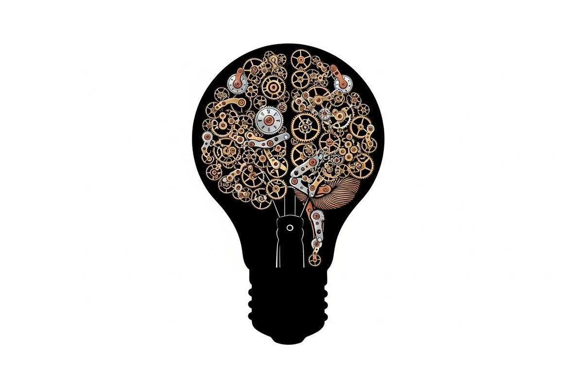 Creative Brain Light Bulb Bundle, an Object Illustration by Designs_River (Photo 12 of 29)