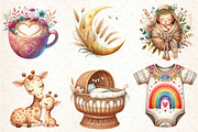 Boho Mothers Day Clipart, an Illustration by DreamCafeArt (Thumbnail 3 of 6)