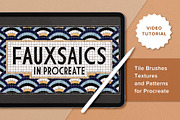 Fauxsaic Kit for Procreate, a Brush Add-On by Molly Suber Thorpe (Thumbnail 1 of 17)