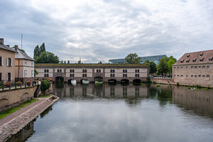 Barrage Vauban historic bridge in Strasbourg France, an Architecture Photo by GoodGoods