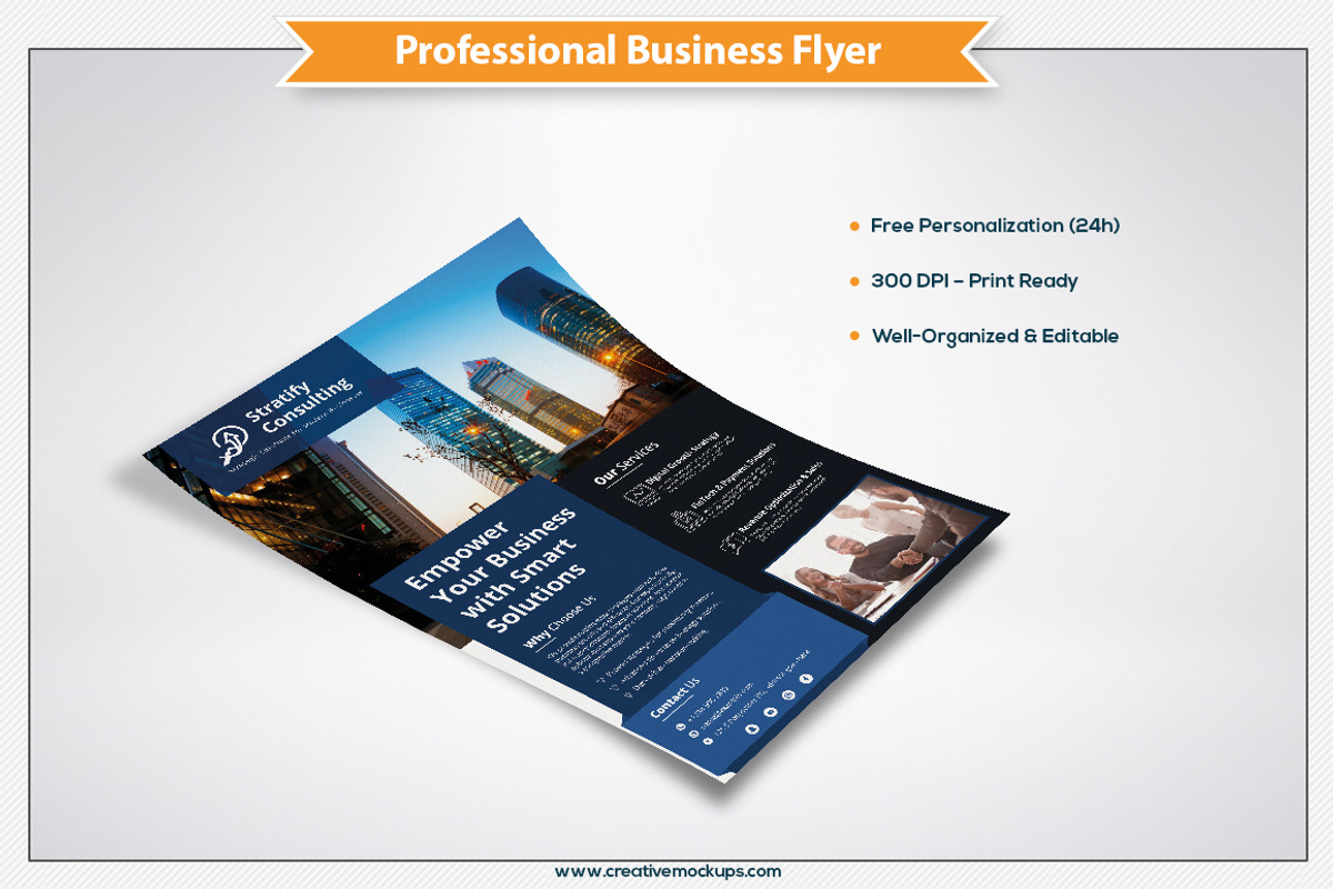 Business Flyer Template PSD, a Flyer Template by Plus Media (Photo 2 of 2)