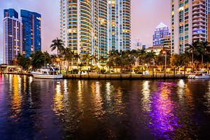 Fort Lauderdale Florida City Skyline