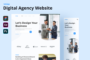 Uniqs - Digital Agency Website