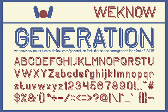 generation font preview 7