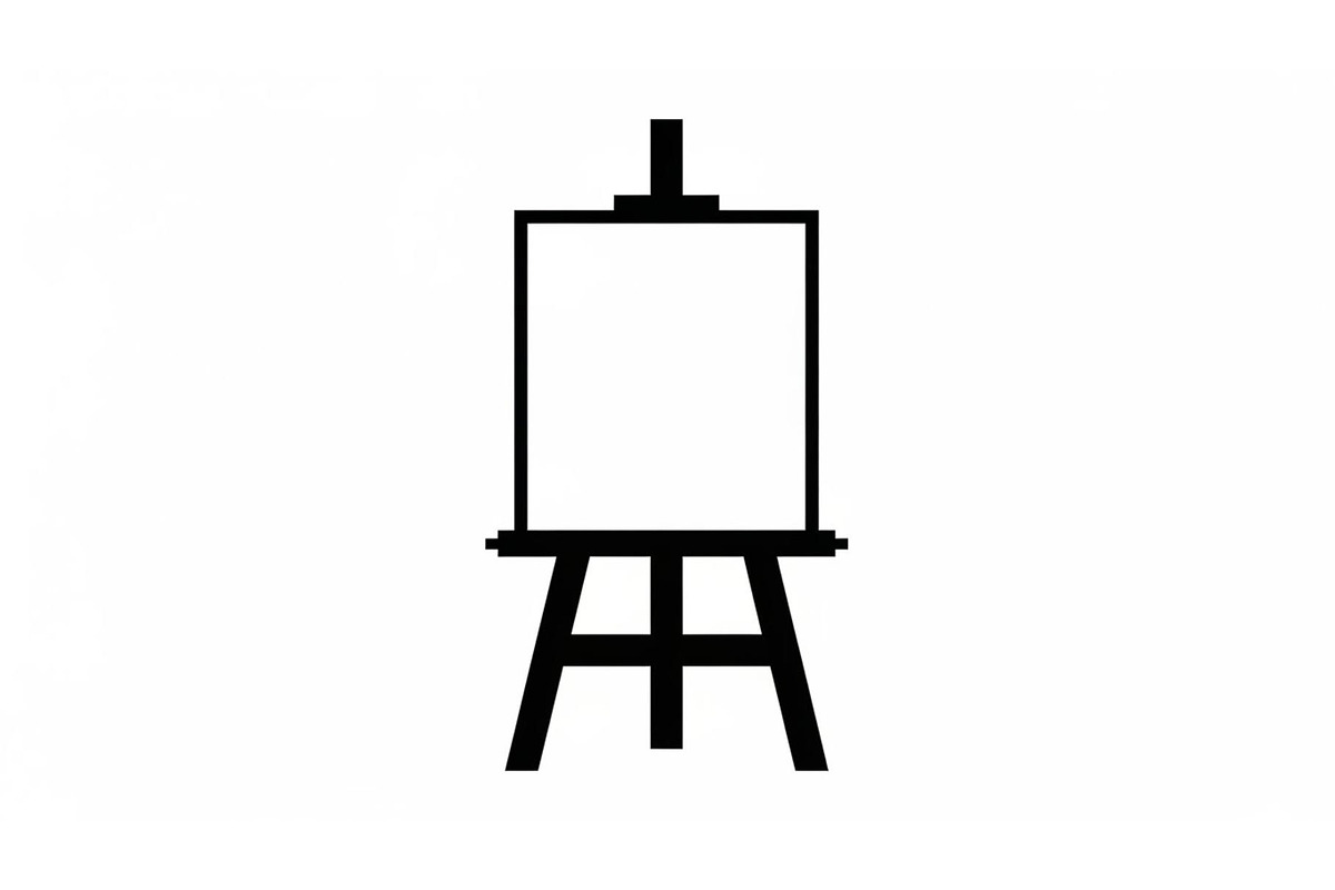 Artist Canvas On Wooden Easel Icon, an Icon by Gfx_Store (Photo 7 of 10)