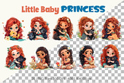 Cartoon Baby Princess.TShirt Sticker, an Animal Illustration by KENO Mascots (Thumbnail 2 of 11)