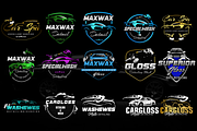 Auto Detailing Logo Bundle, a Branding & Logo Template by Glowin_studio (Thumbnail 3 of 3)