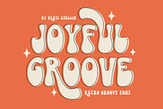 Joyful Groove - Retro Groovy Font, a Handwritten Font by SaktiAvellin (Thumbnail 1 of 7)