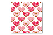 Heart Doughnuts Seamless Pattern, a Pattern Graphic by K McCormack Designs (Thumbnail 2 of 4)