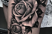 16k Rose tattoo bundle, a Nature Photo by ProcreateInk (Thumbnail 5 of 9)