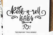 Rock-n-Roll Baby.Font trio+doodles, a Script Font by CallMeStasia (Thumbnail 1 of 19)