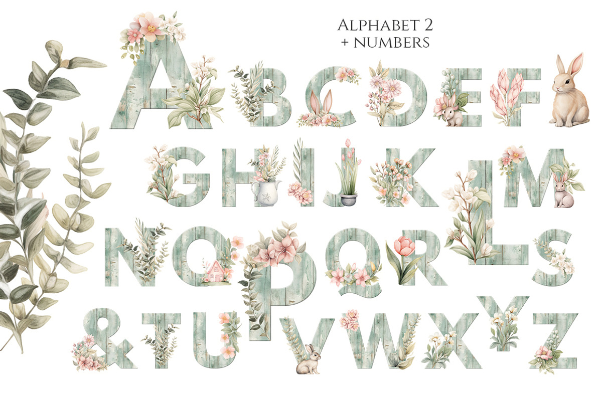 Watercolor Happy Easter Collection, a Decorative Illustration by Evgeniia (Photo 15 of 17)